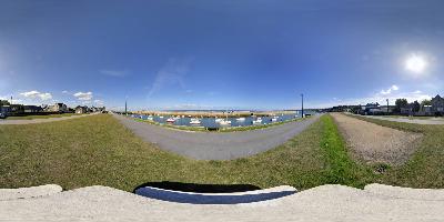 Le port de Tourlaville créé pour les travaux de construction de la grande rade.